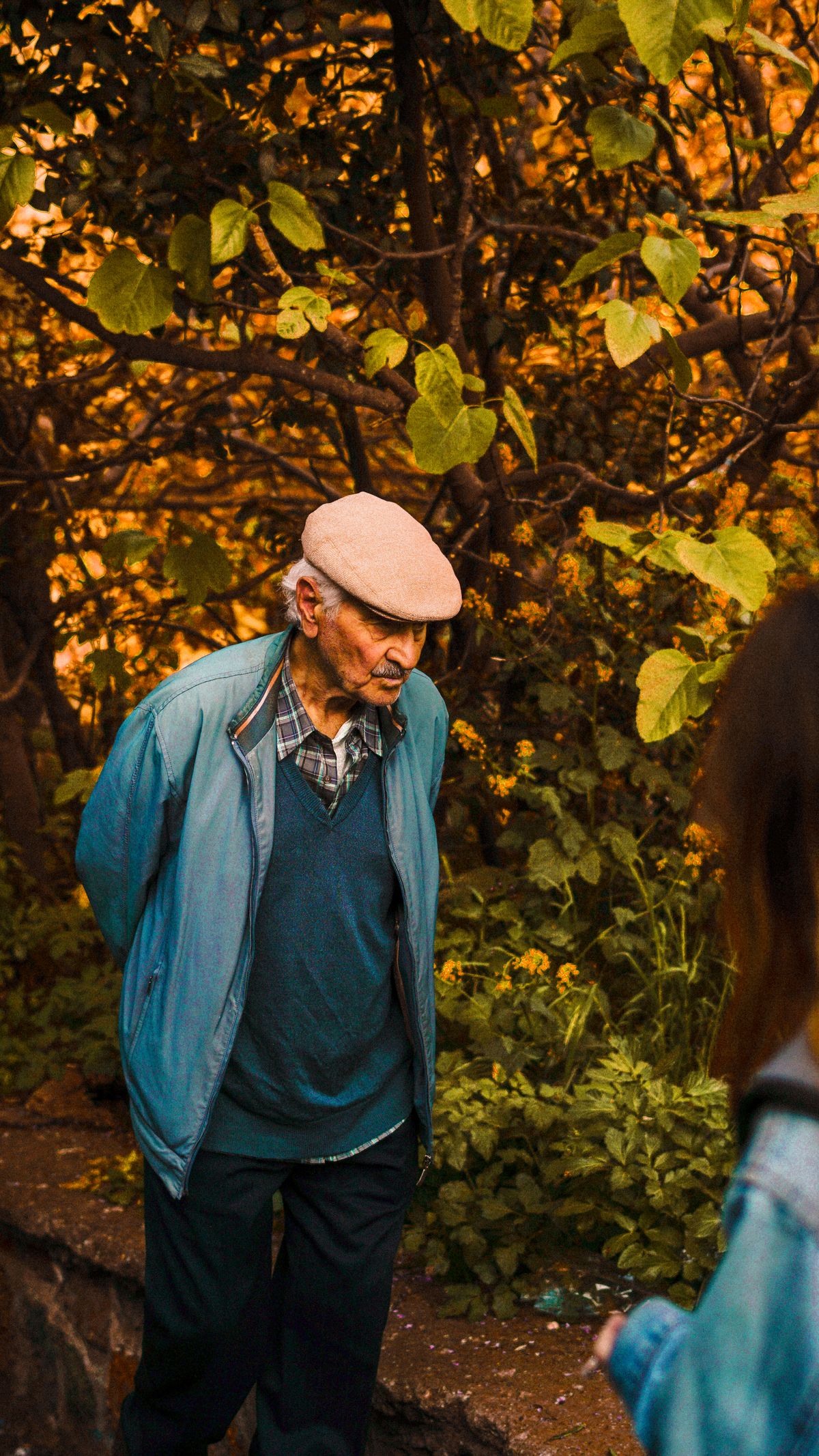 Mature adult enjoying everyday outdoor movement